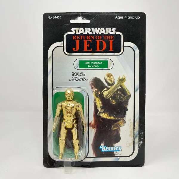 C-3PO Removable Limbs ROTJ 65A-back  - Mint on Card