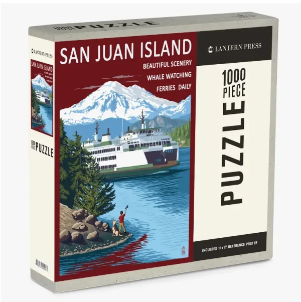 Boy Waving at Ferry San Juan Island 1000pc Puzzle
