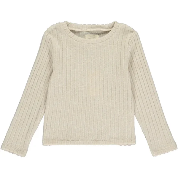 Vignette Nikki Ribbed T-shirt - Tan
