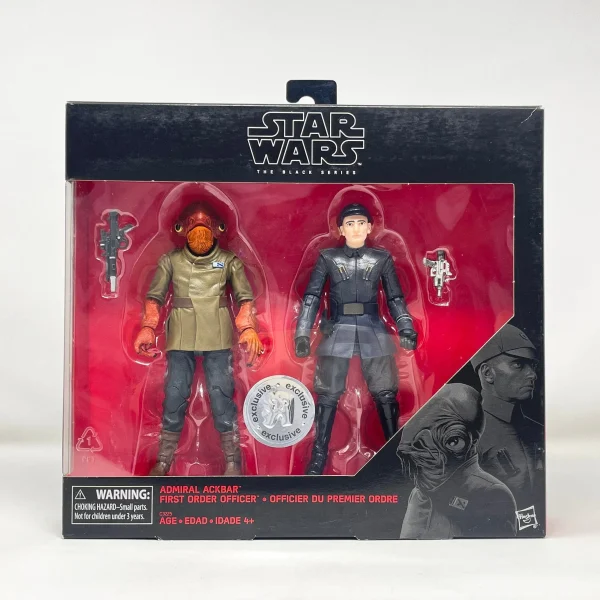 Admiral Ackbar & First Order Officer - Black Series Hasbro Star Wars Action Figure 2-Pack Set