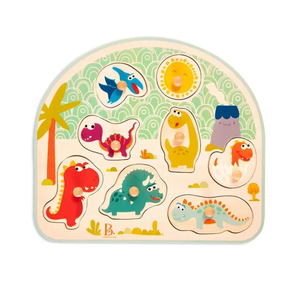 Dinosaurs - 8 pcs Wood