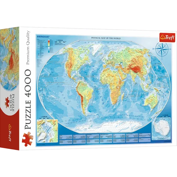 Large world map - 4000 pcs