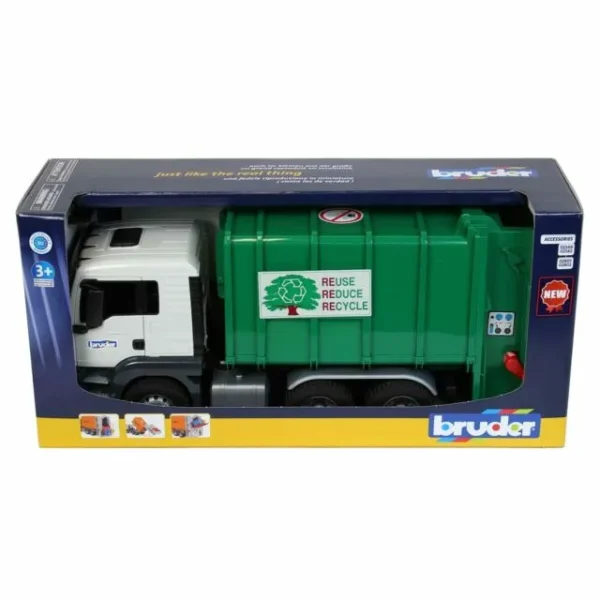 MAN TGS Rear Loading Garbage Truck Green (03763)