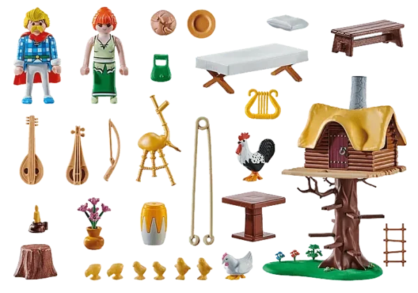 Asterix: Cacofonix with treehouse