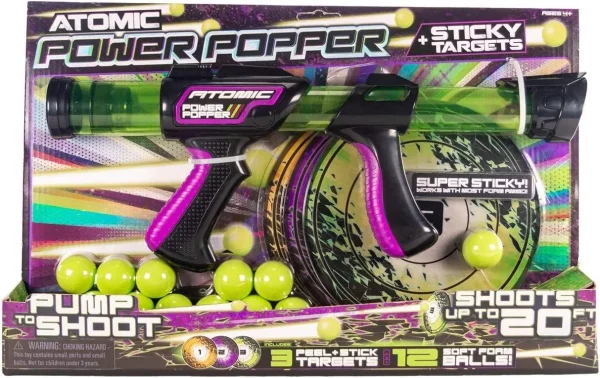 Atomic Power Poppers 12X with Sticky Targets