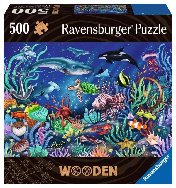 Wooden puzzle - Under the ocean 500 pcs