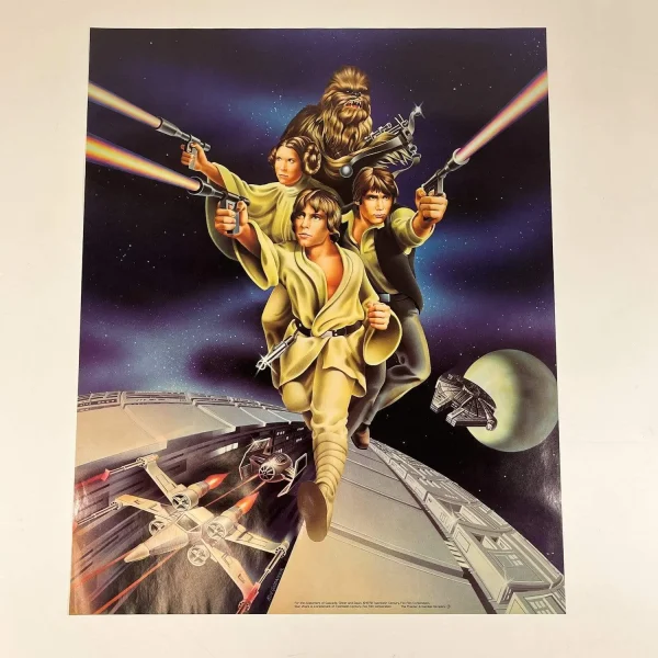 Luke, Leia, Han & Chewie - Overstock Dawn Promotional Poster (1978)