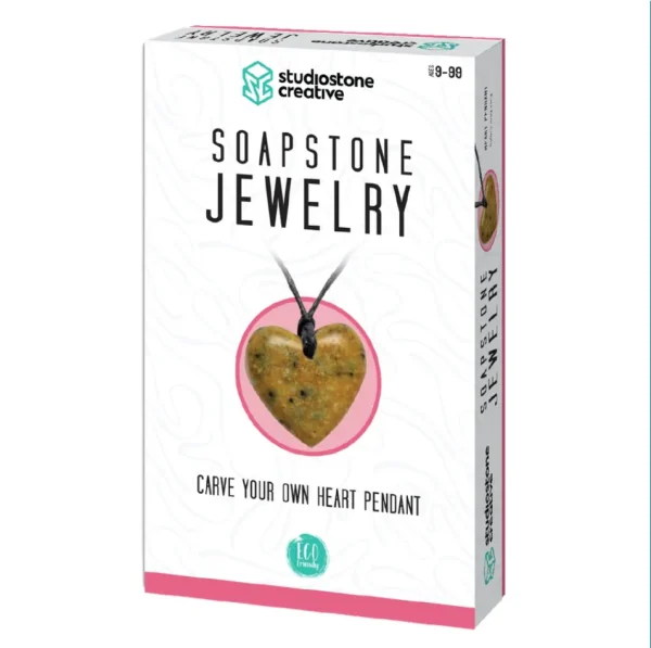 Soapstone Jewelry Kit - Heart Pendant