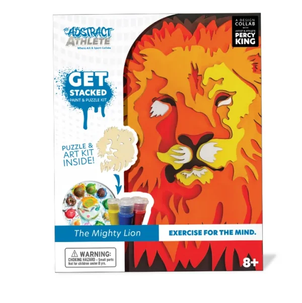 Stacked Paint & Puzzle Kit - Lion