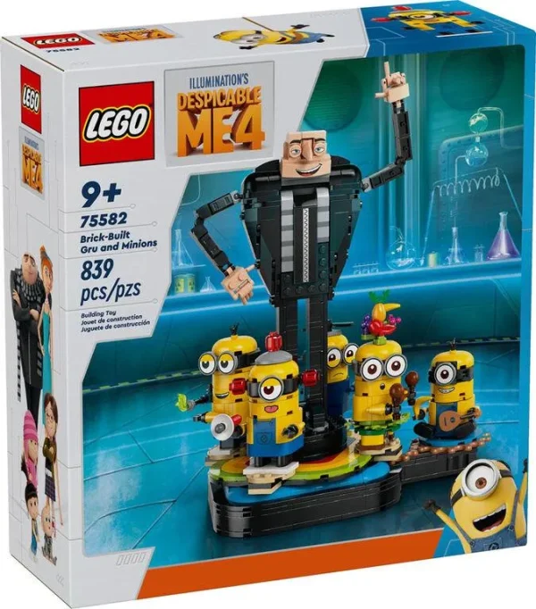 Brick-built Gru and Minions - Minions