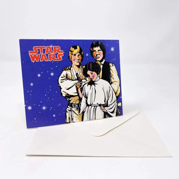 Luke, Leia and Han Blank Greeting Card w/ Envelope