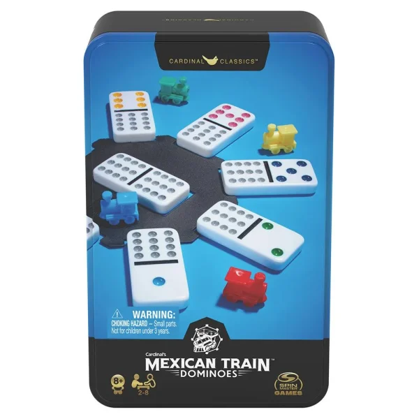 Double 12 Dominoes game in a metal box (Bil)
