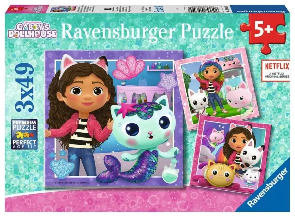 Play time with Gabby - 3 x 49 pcs