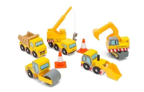 Wooden Construction Toy Vehicle Set - Le Toy Van