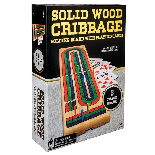 Wooden cribbage game