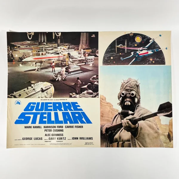 Italian Photobusta Poster - Tusken and Rebel Hangar
