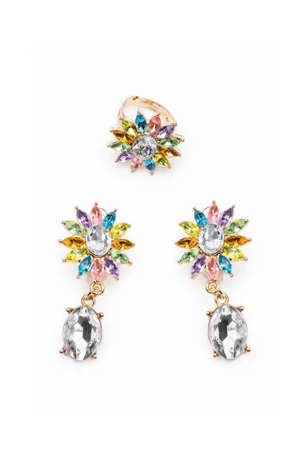 Victoria ring and earrings set