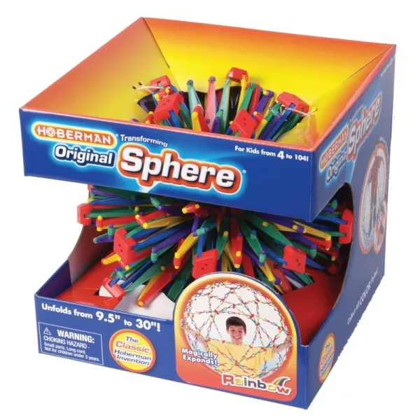 Rainbow Hoberman Sphere