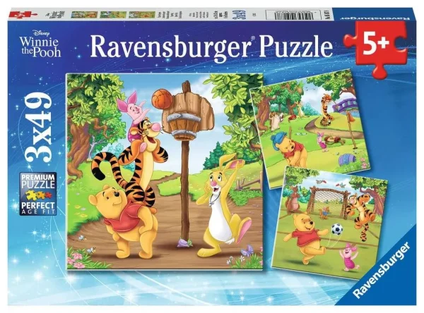 Sports day - Winnie the Pooh - 3 x 49 pcs