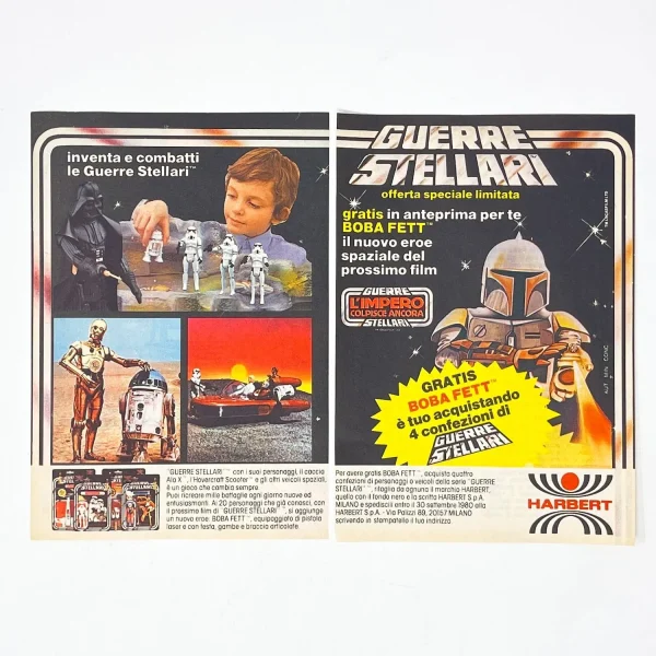 Harbert Boba Fett Offer Print Ad - Italy (1980)
