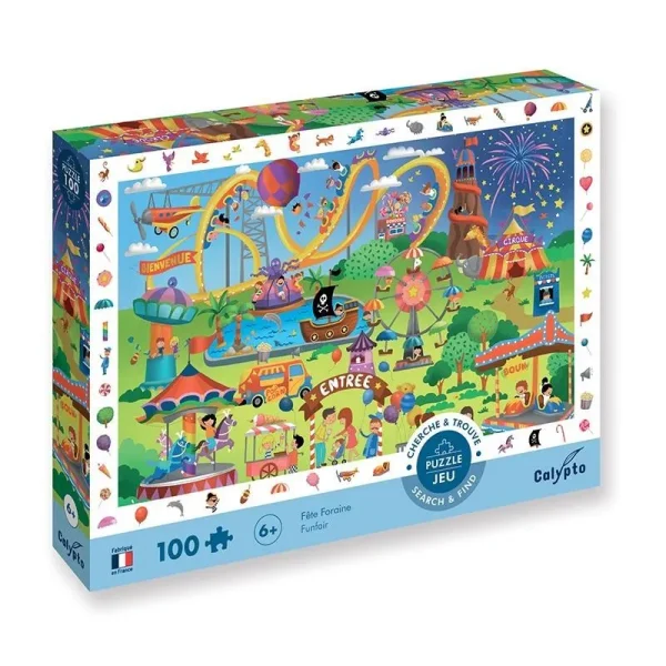 Seek and find - Funfair - 100 pcs XXL