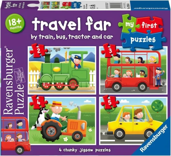 My first puzzles - Travel far - 2 to 5 pieces