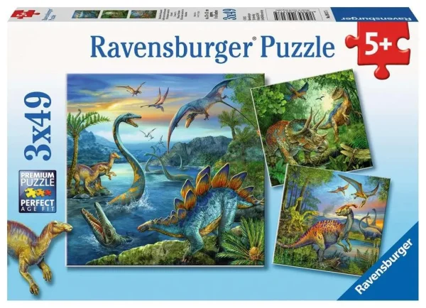 The fascination of dinosaurs - 3 x 49 pcs