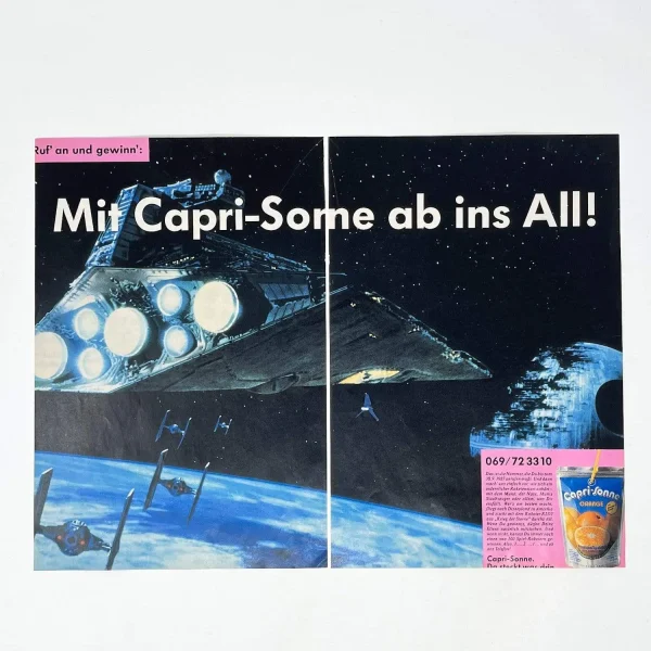 German Capri-Sun Star Wars Contest Print Ad - Germany (1987)