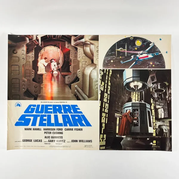 Italian Photobusta Poster - Leia & R2 and Ben Shield Generator
