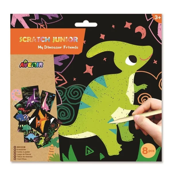 Avenir - Jr scratch cards - Dinosaur