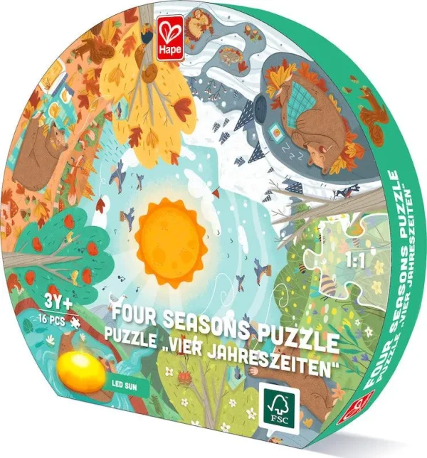 Circular puzzle of the seasons - 16 pcs