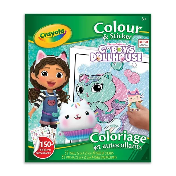 Colour and sticker - Gabby's Dollhouse
