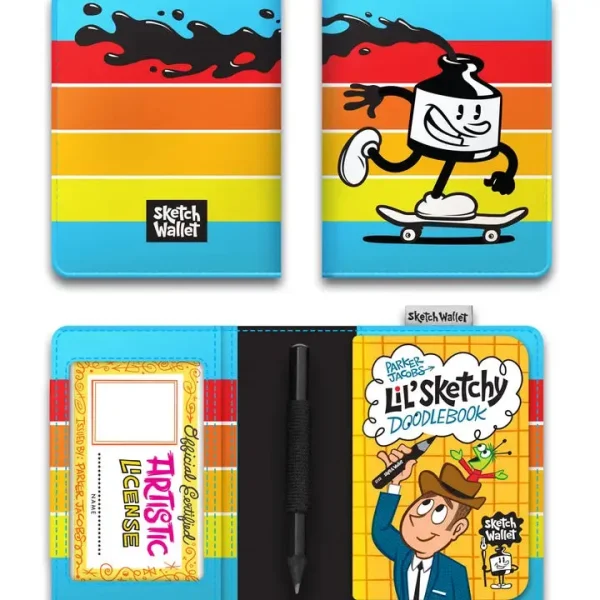 Inky's Little Sketchy Inky Skater Sketch Wallet