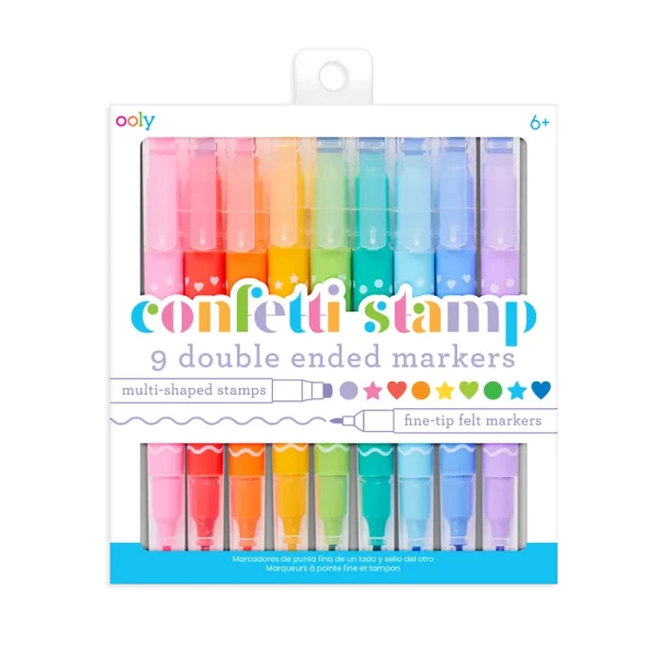Confetti Stamp Markers 9pk