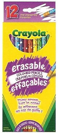 Erasable colored pencils (12)