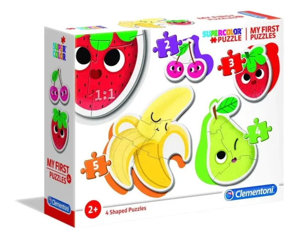 My first puzzles: Fruits - 2 to 5 pieces