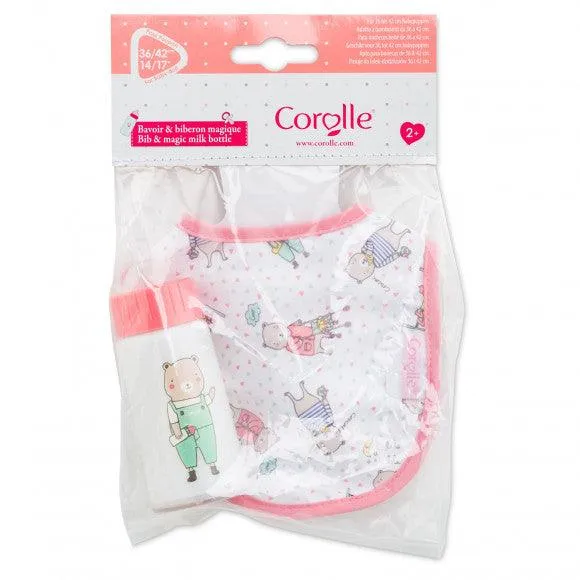 Bib and Magic Milk Bottle for baby doll