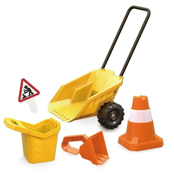 Sand toys and wheelbarrow set