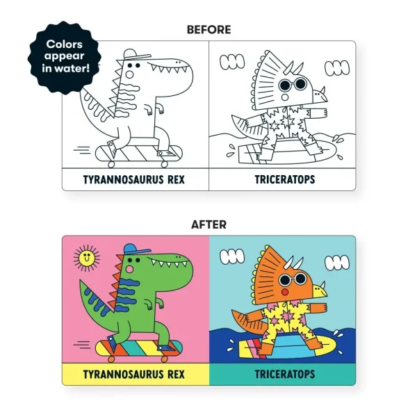 Mudpuppy Magic Bath Book Rub-A-Dub Dinos