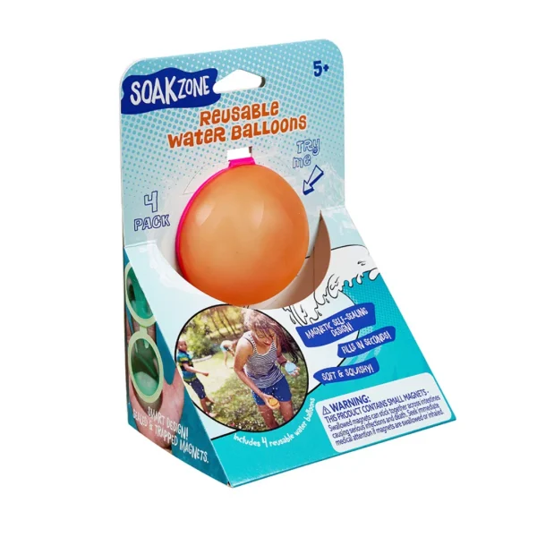 Soak ZoneTM Reusable Water Balloons 4pk