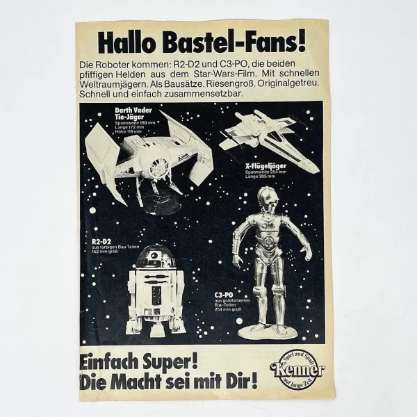 Kenner German Models Print Ad - Germany (1978)