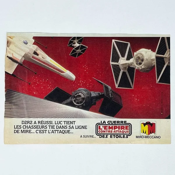 Meccano ESB Story Print Ad - X-Wings & TIEs - France (1980)