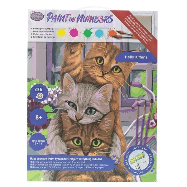 Hello Kittens - Paint by Numbers