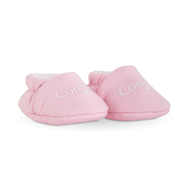 Pink slippers for Doll 30 cm