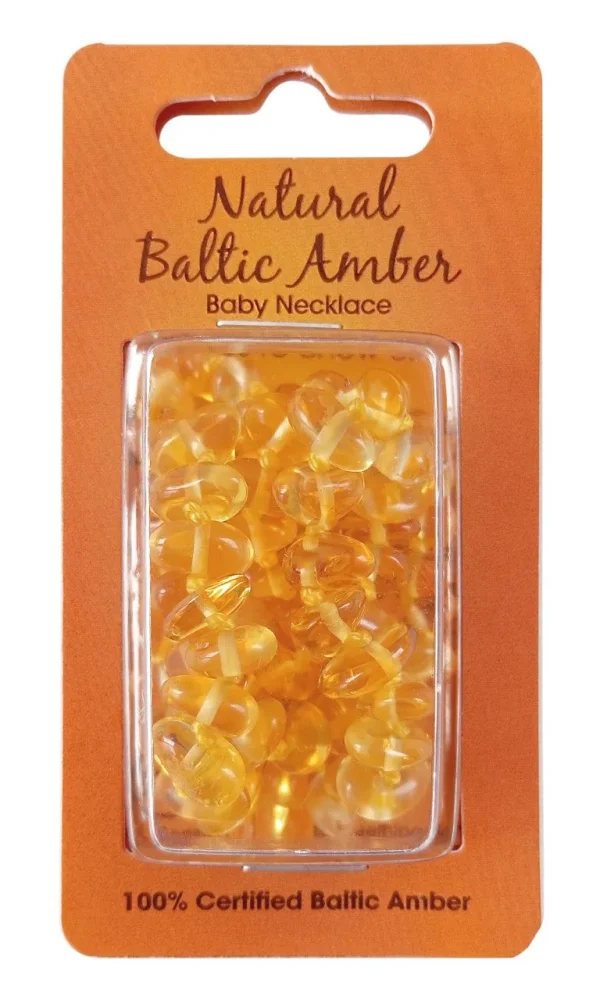 CITRIN AMBER BEAD NECKLACE 14/15 (34CM) BABY BAROQUE