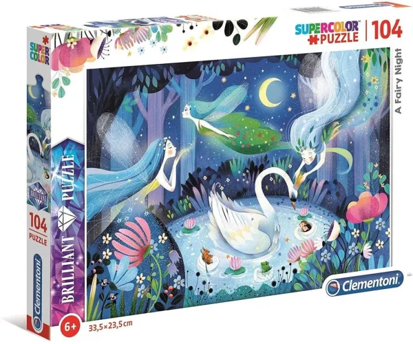clementoni | SUPER COLOUR: 104pc Brilliant - A Fairy Night