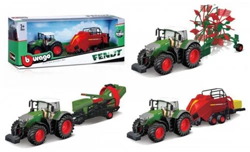 Burago | Fendt Tractor & Trailer - Asstd